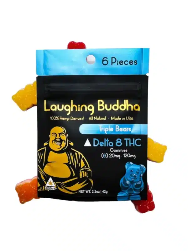 6-Pack Triple Bears Laughing Buddha Gummies